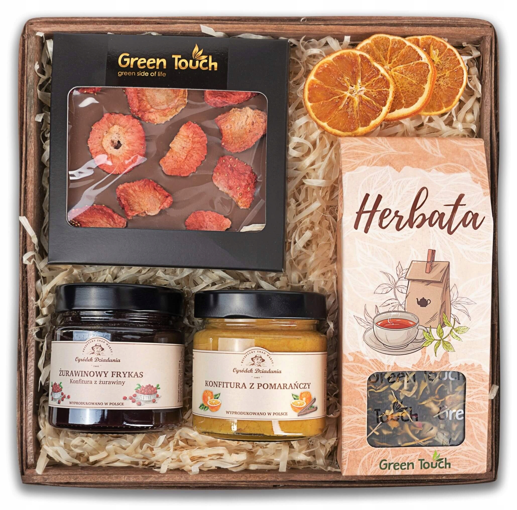 Levně Dárkový Koš přírodní zavařeniny čokoláda jiné