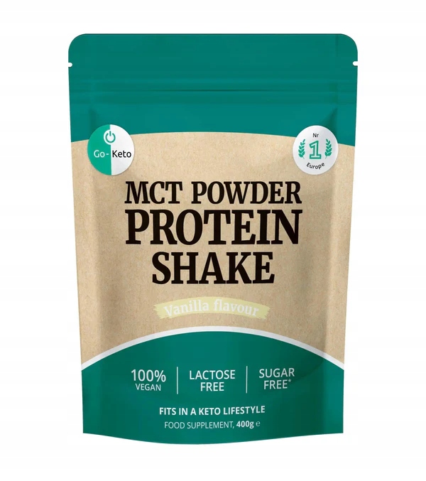 Levně Proteinový keto shake Mct v prášku s vanilkovou příchutí Go-Keto 400 g