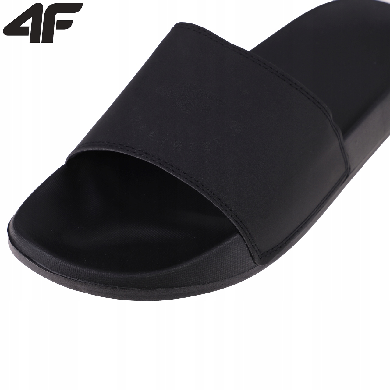 KLAPKI BASENOWE MĘSKIE 4F SPORTOWE M046A PIANKOWE PROFILOWANE WYGODNE 40 Kolor czarny