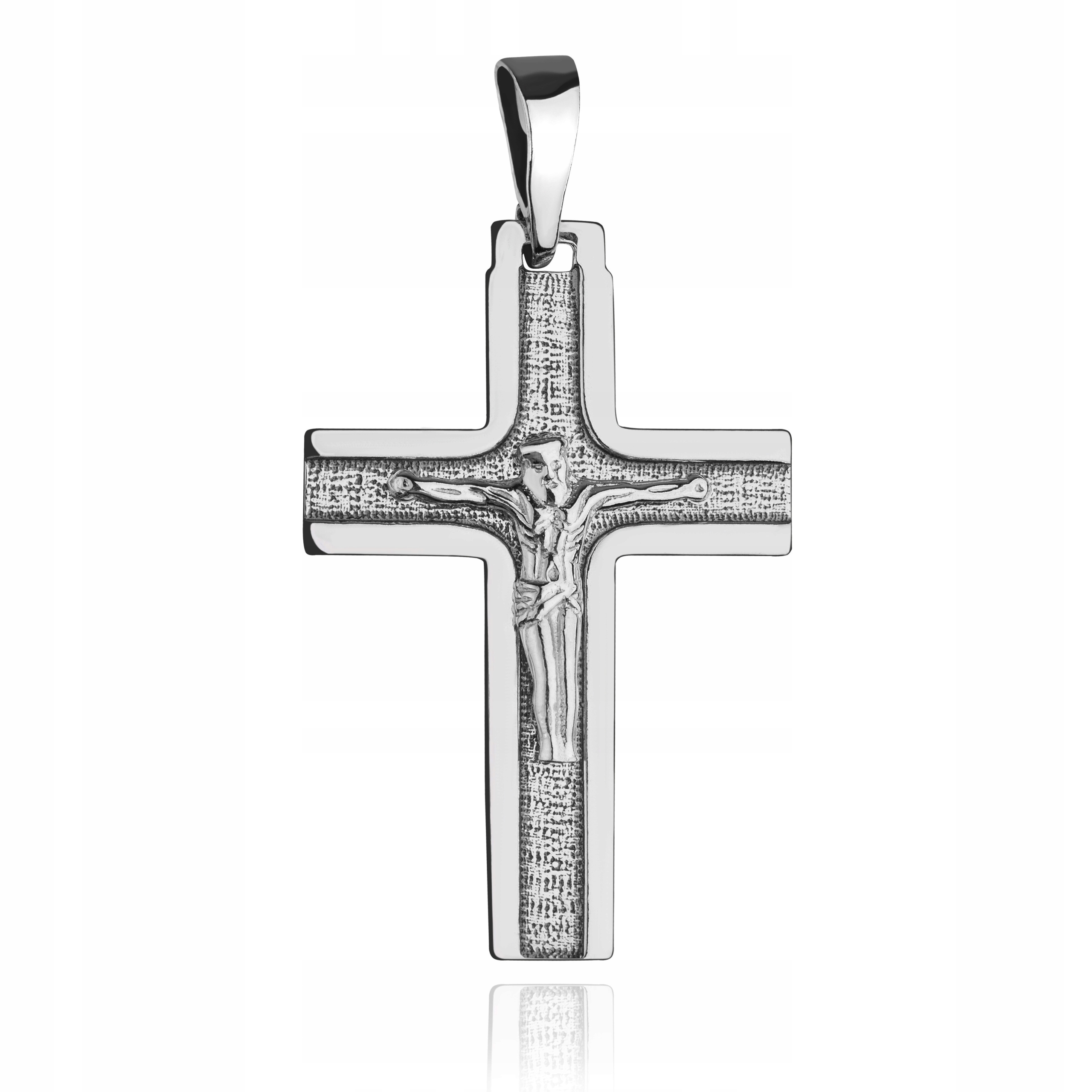Stříbrný Křížek Přívěsek Na Řetízek Ježíš Kříž