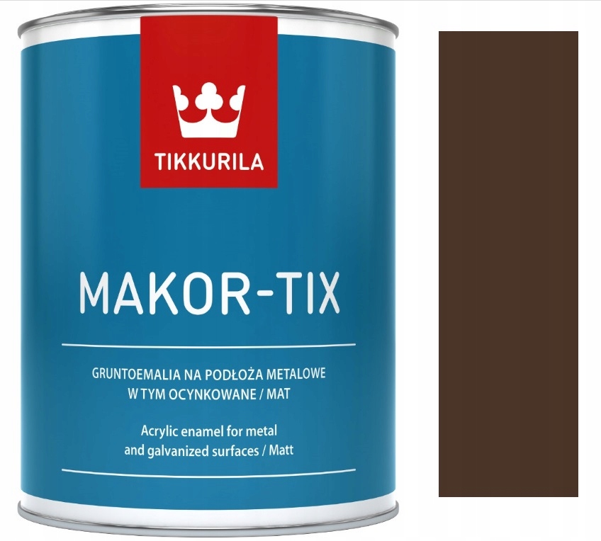 

Makor-tix Tikkurila Farba Na Dach Ocynk 10L Brąz