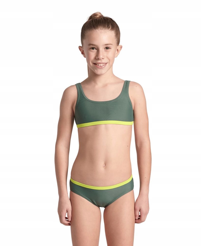 Strój kąpielowy dziewczęcy dwuczęściowy treningowy basen Arena Bikini 140