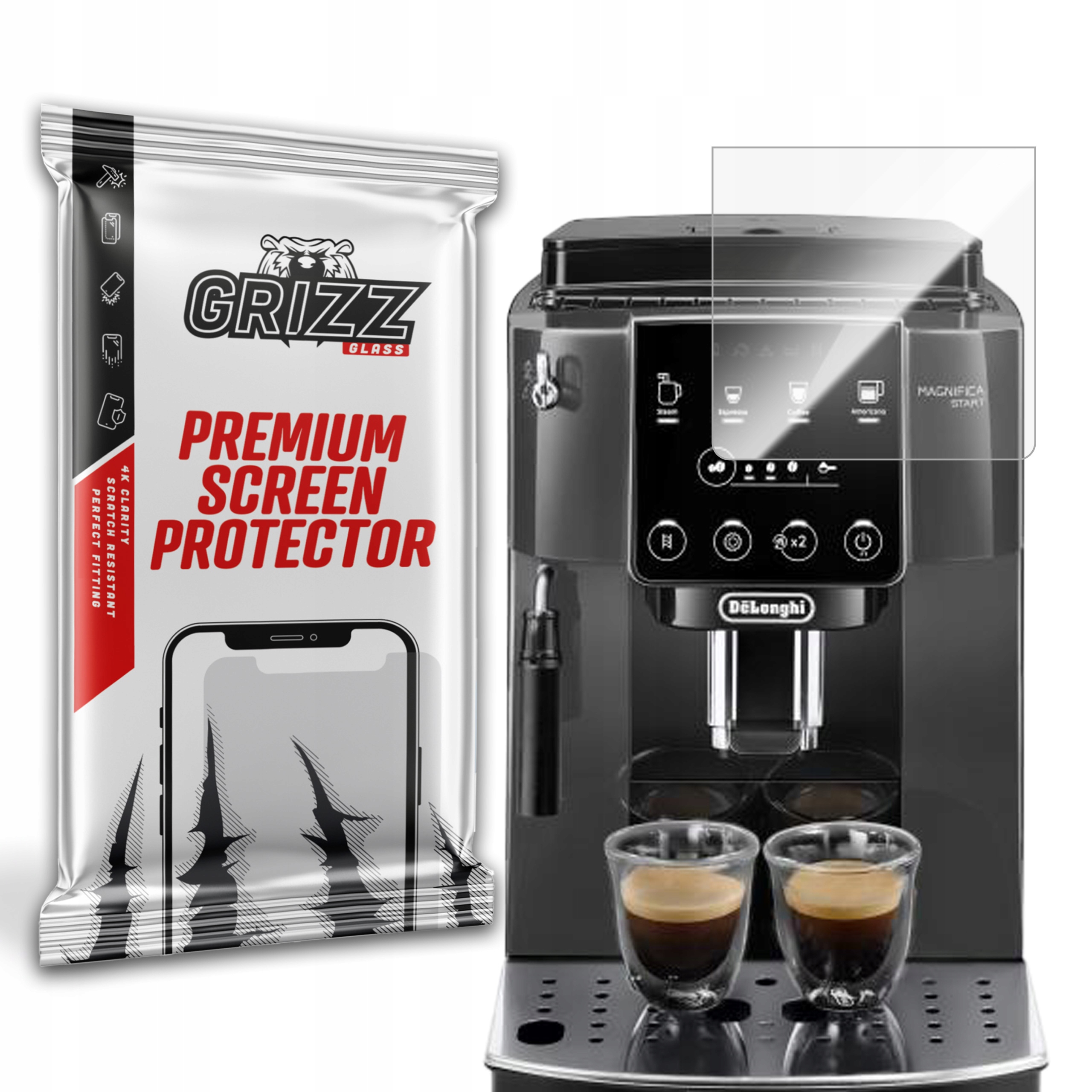 Hybrydowe szkło ochronne 9H do DeLonghi Ecam 220.31.SB