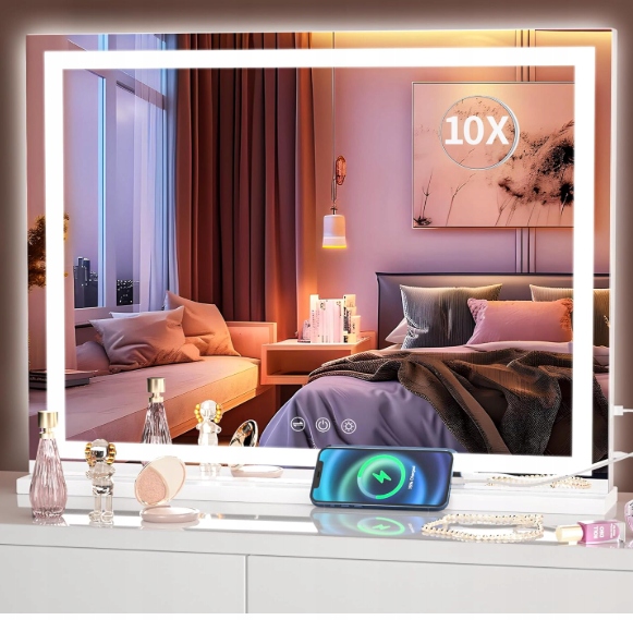 Hasipu Led zrkadlo 58x46 cm biele dotykové