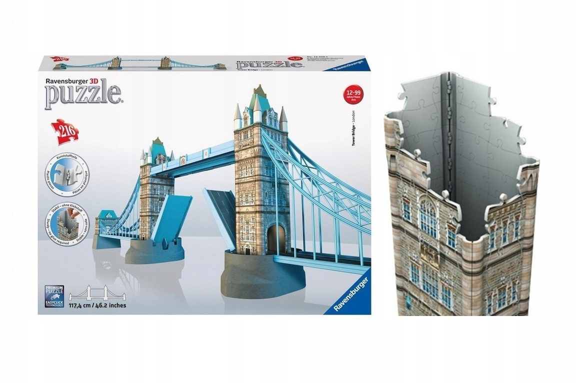 

Ravensburger Puzzle 3D Tower Bridge 216EL 125593