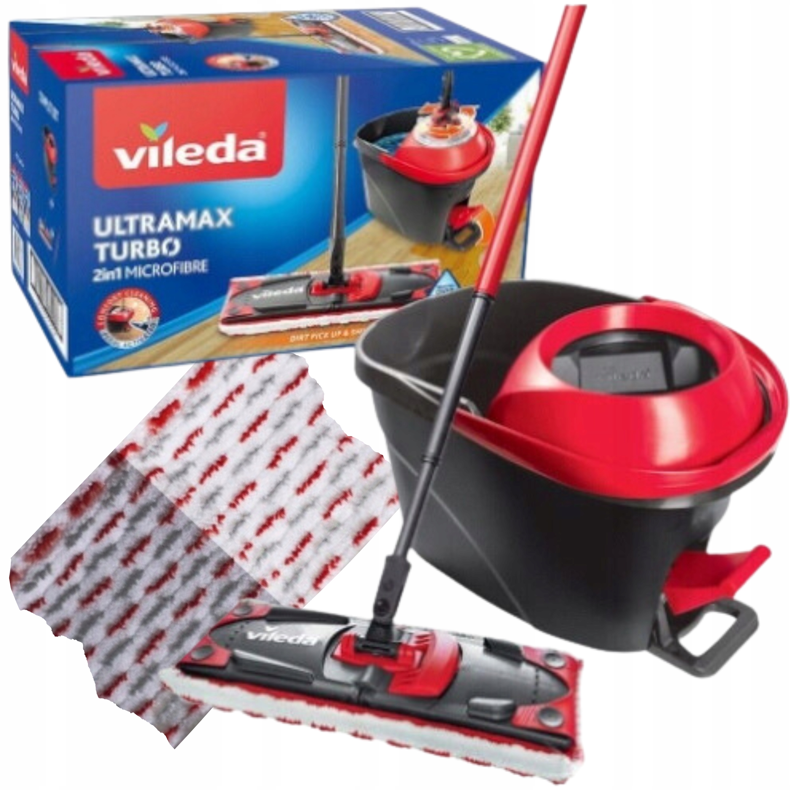 

Mop Obrotowy Płaski Vileda Ultramat Easy Wring Pro