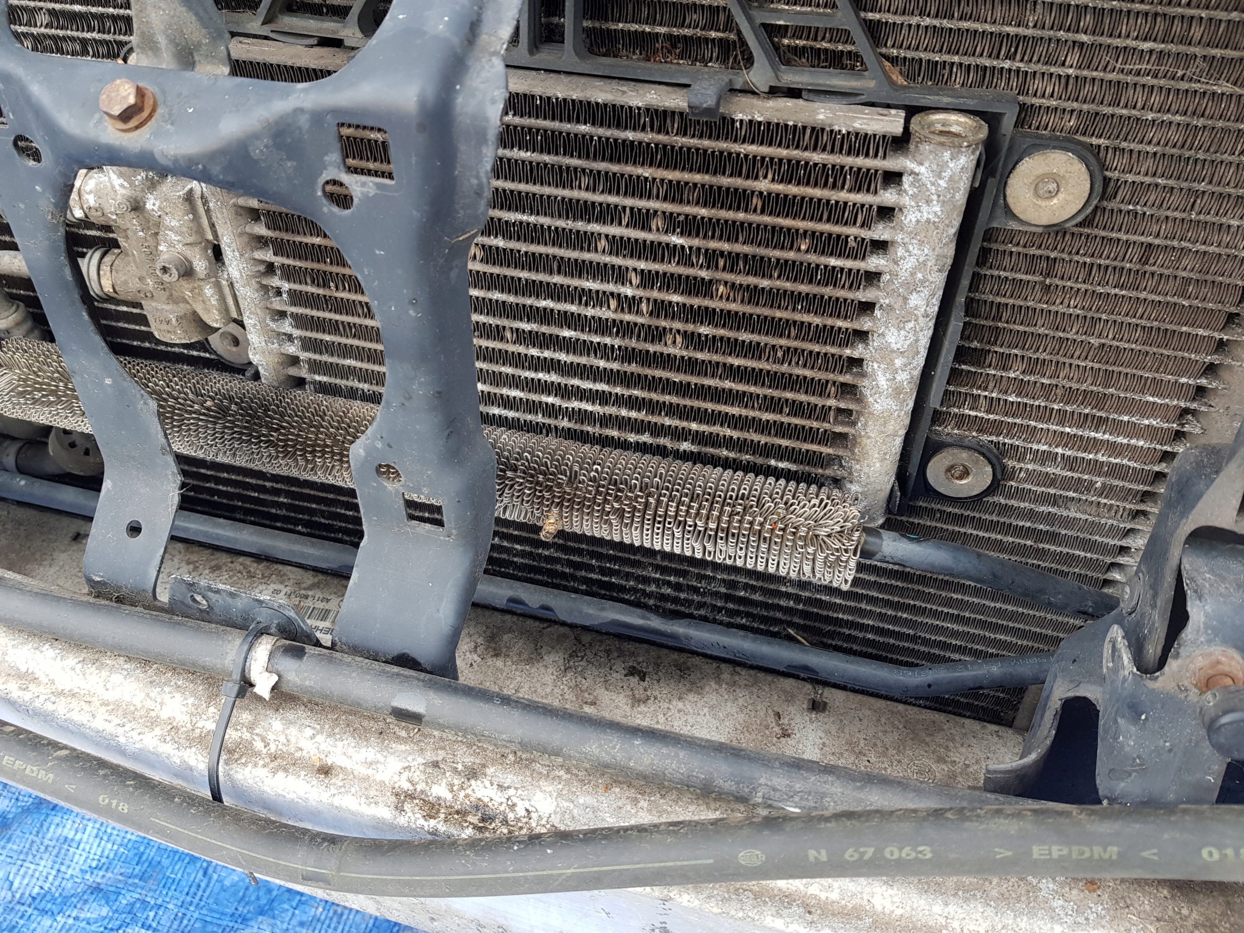 support panel for radiators radiator MERCEDES W211 LIFT 3.0 CDI