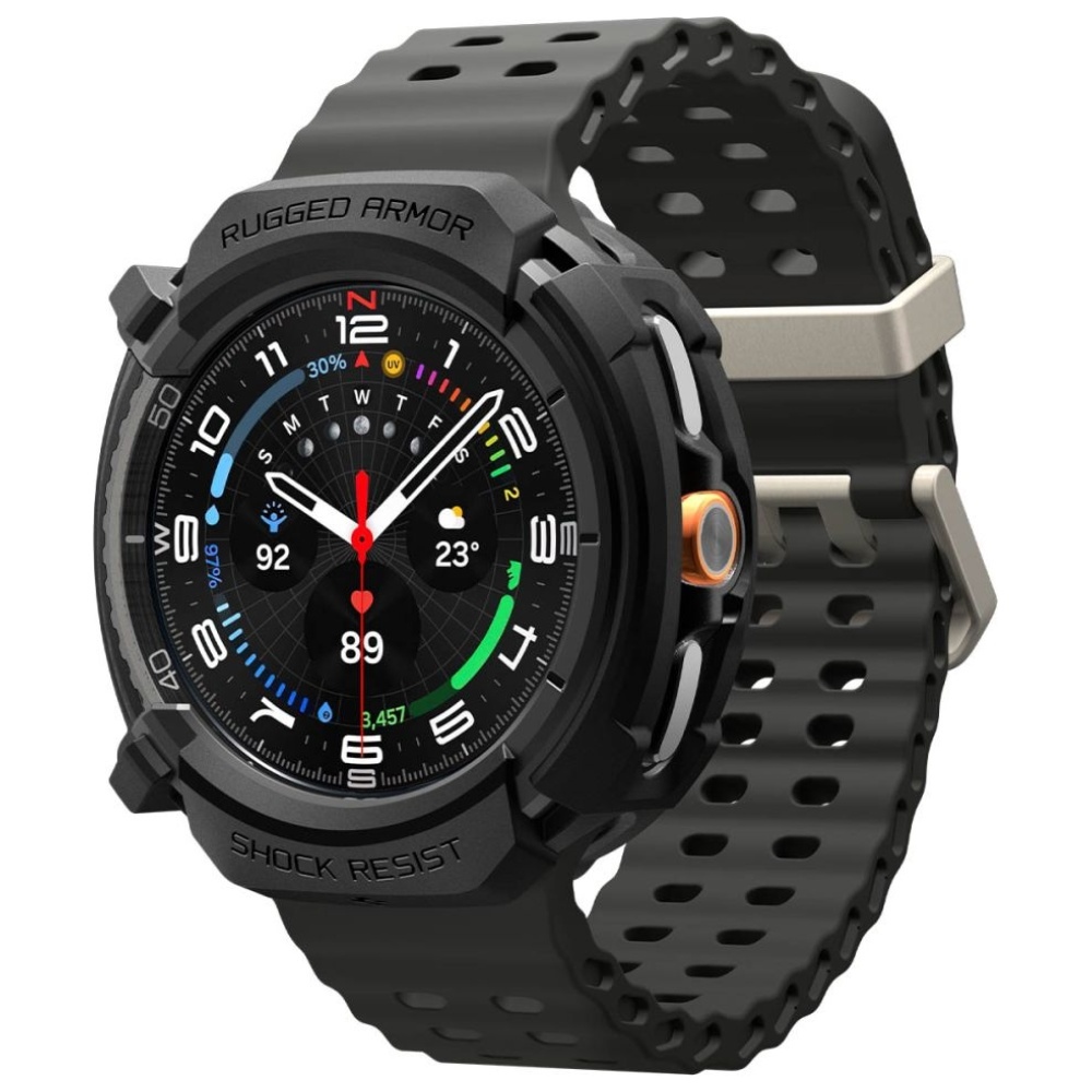 Etui Spigen Rugged Armor do Samsung Galaxy Watch 8 Classic 46mm czarny