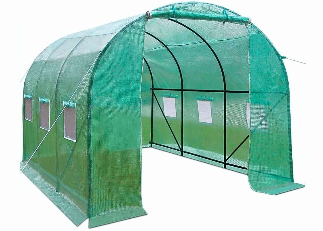 TUNEL NAMIOT FOLIOWY OGRODOWY 3 SEGMENTOWY ZIELONY 3 X 2 X 2 M