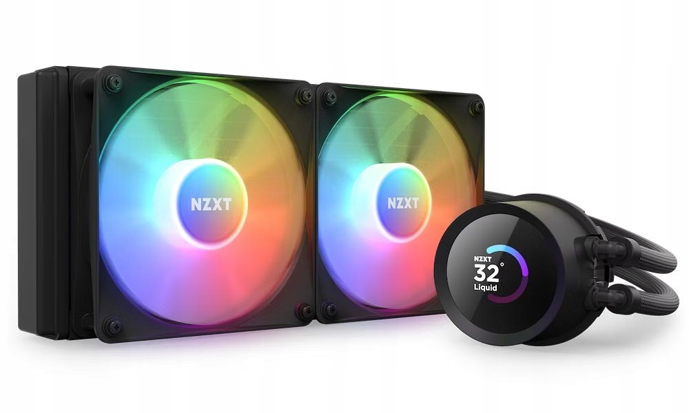 Nzxt vodní chladič Kraken 240 Rgb 2x120mm fan 4-pin Pwm LCD disp. 6