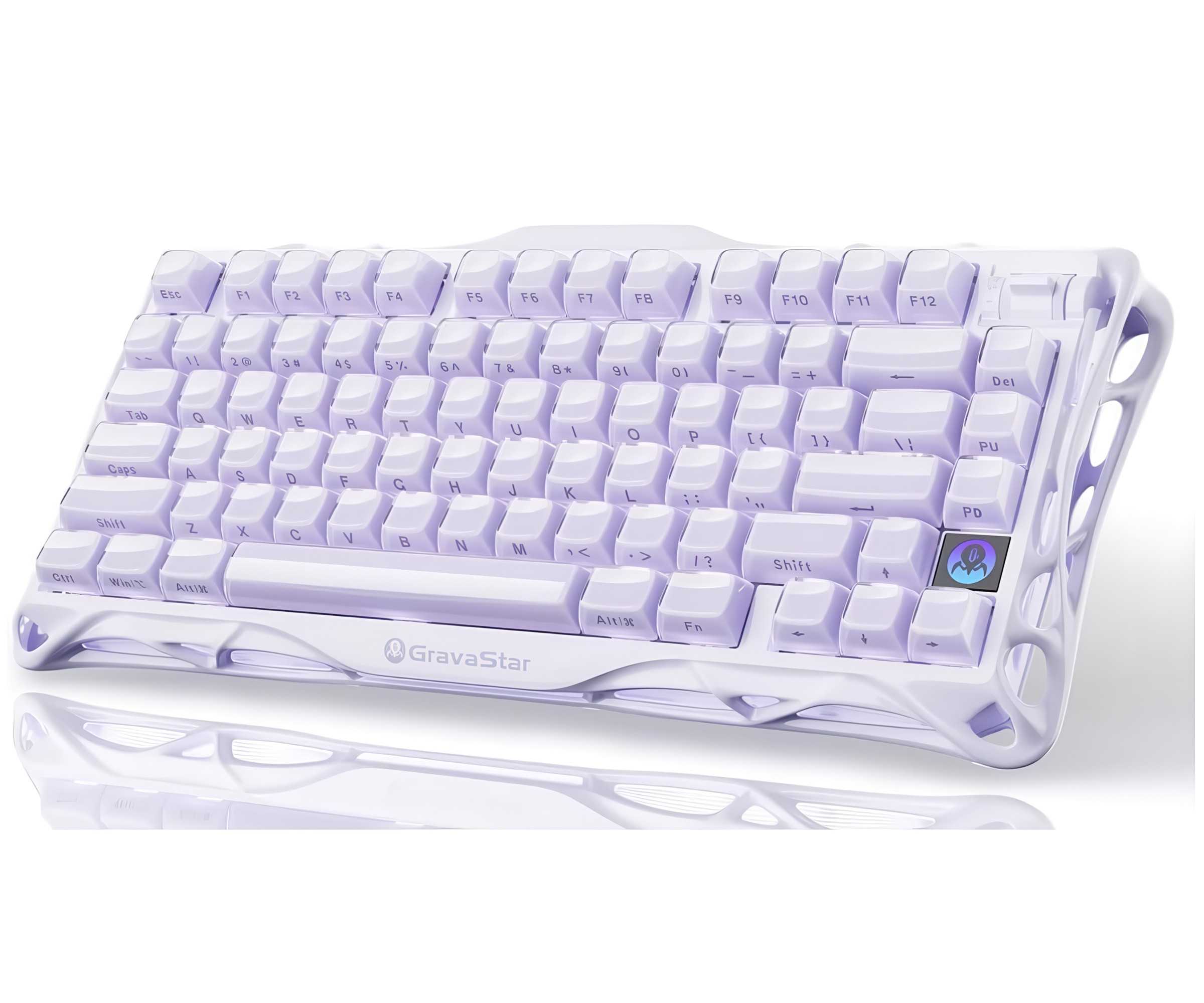 GravaStar Mercury K1 Bezdrátová mechanická klávesnice Lavender Purple