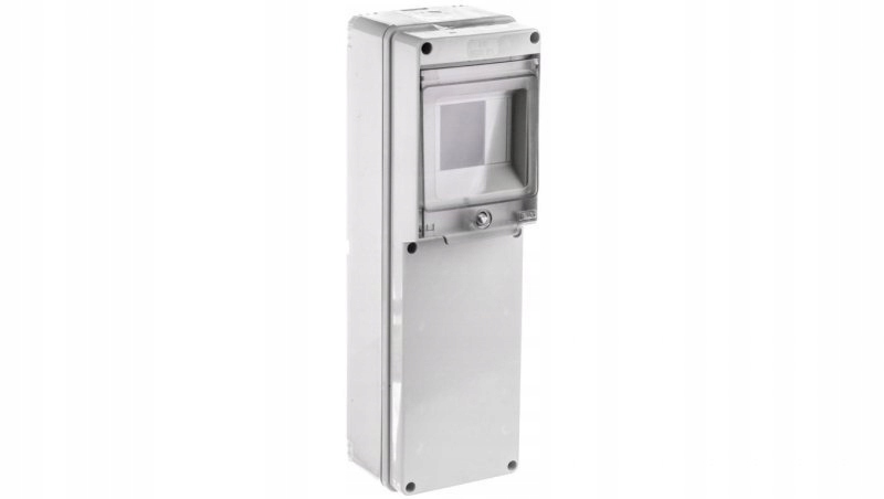 Rozdzielnia budowlana pusta 4 modułów 2 gniazda bez otworów szara EC69001