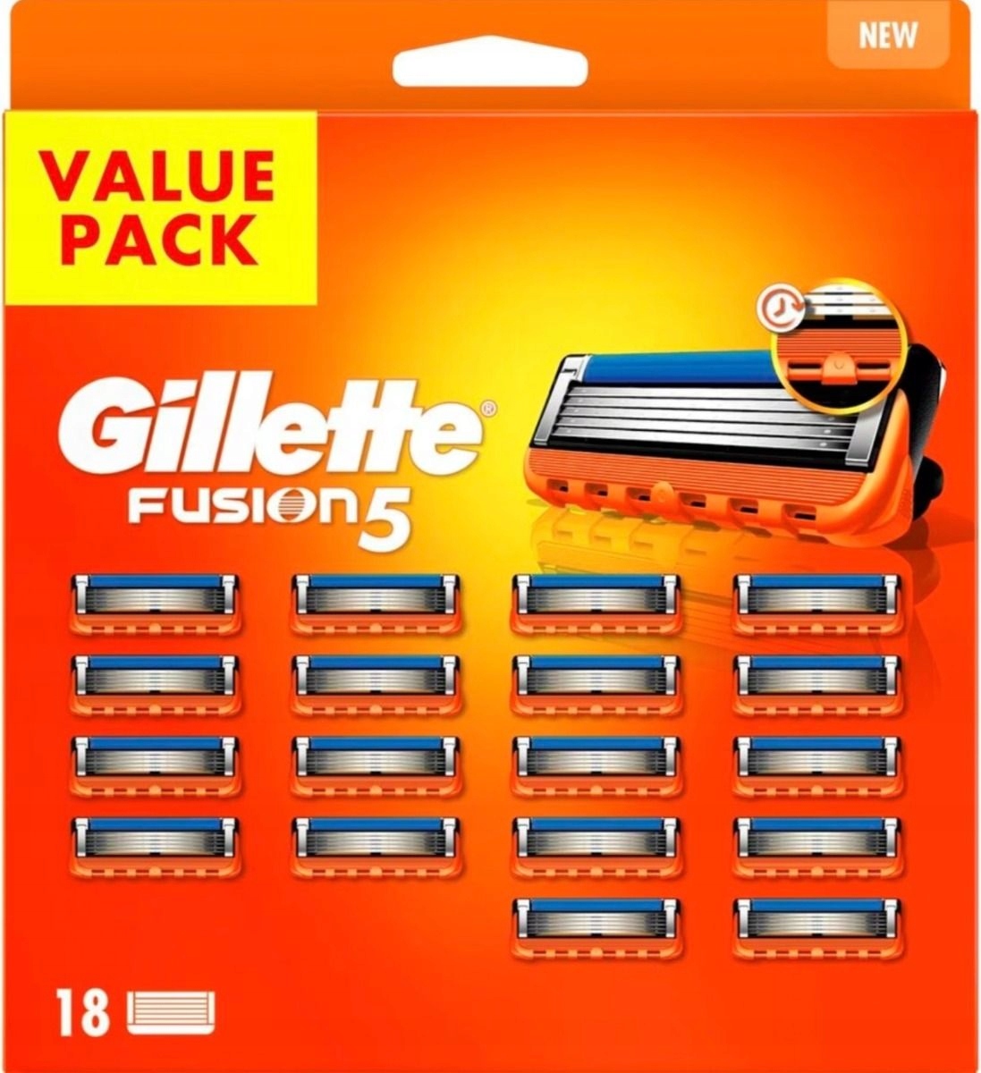 Gillette Fusion5 wkłady do maszynki do golenia 18 szt.