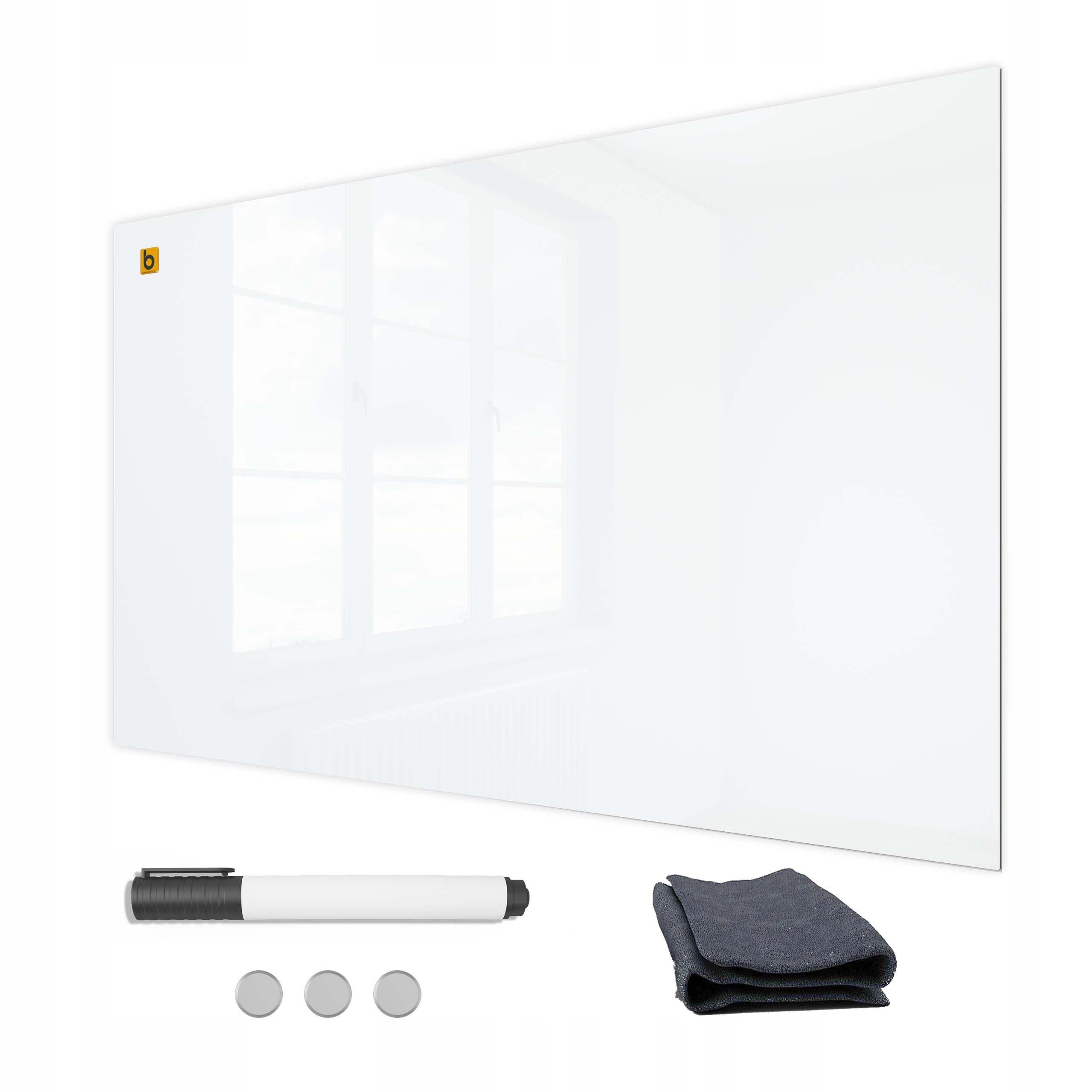 

Tablica magnetyczna szklana 60x40 biała Premium