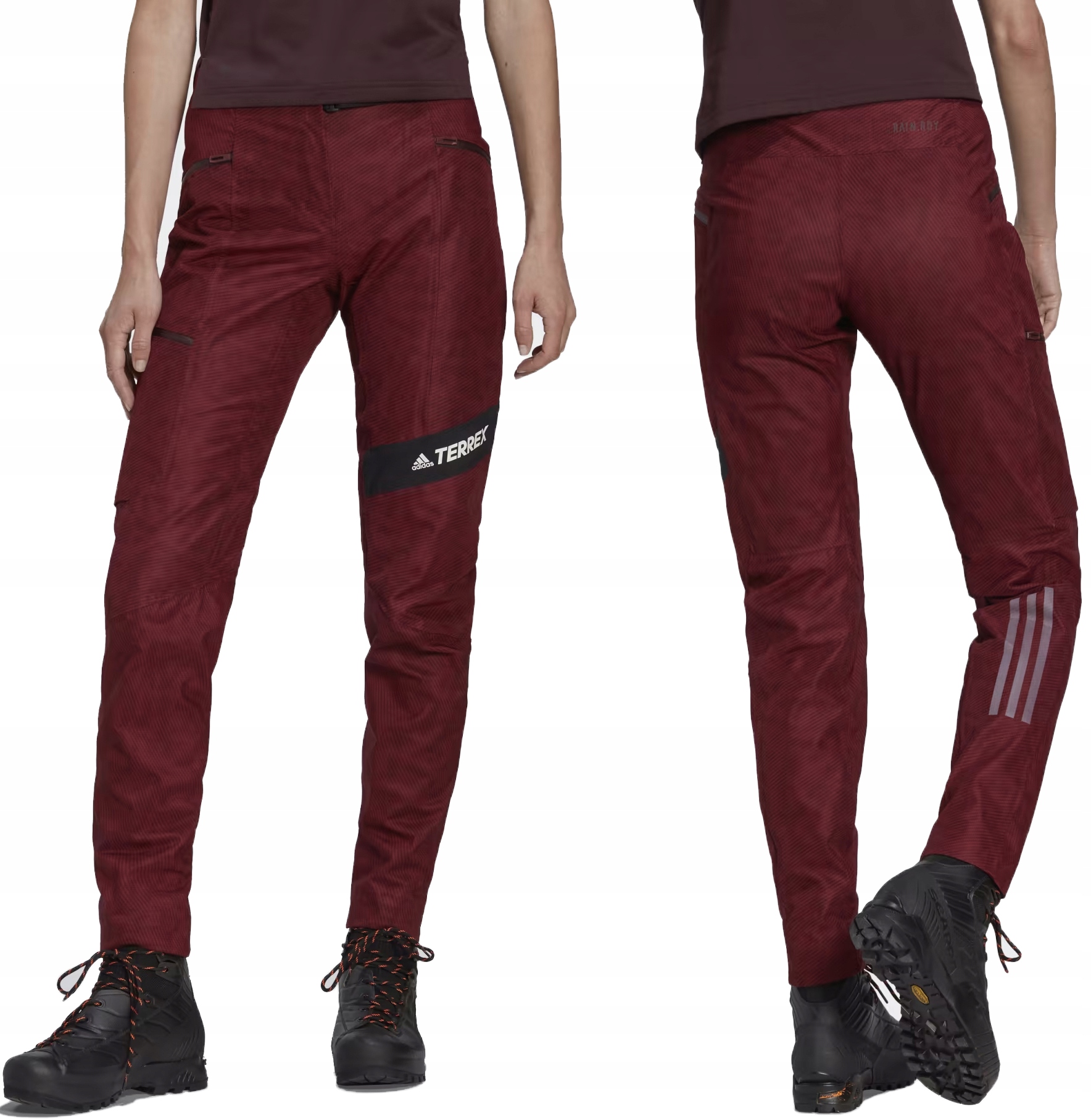 Adidas Terrex Techrock Rain.rdy Spodnie Trekkingowe Wodoodporne Damskie 32
