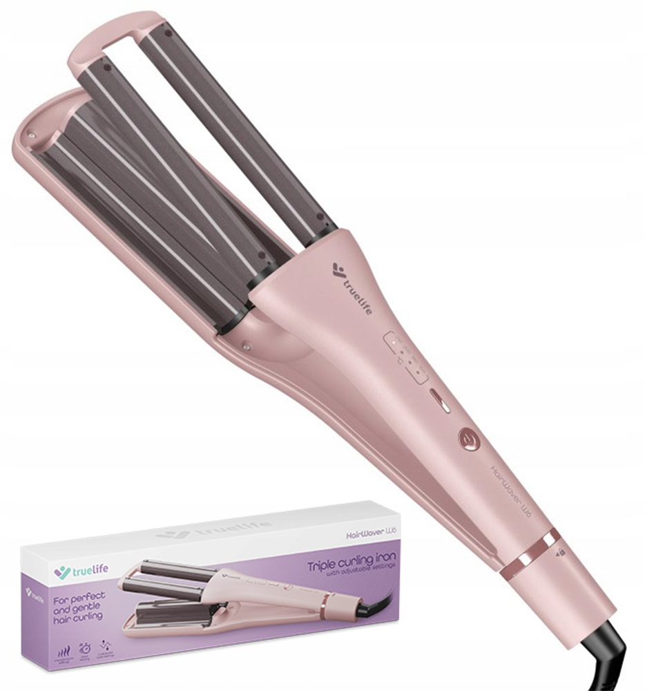 Zvlňovač Trojitá kulma na vlasy Keramická konstantní kulma Teplota