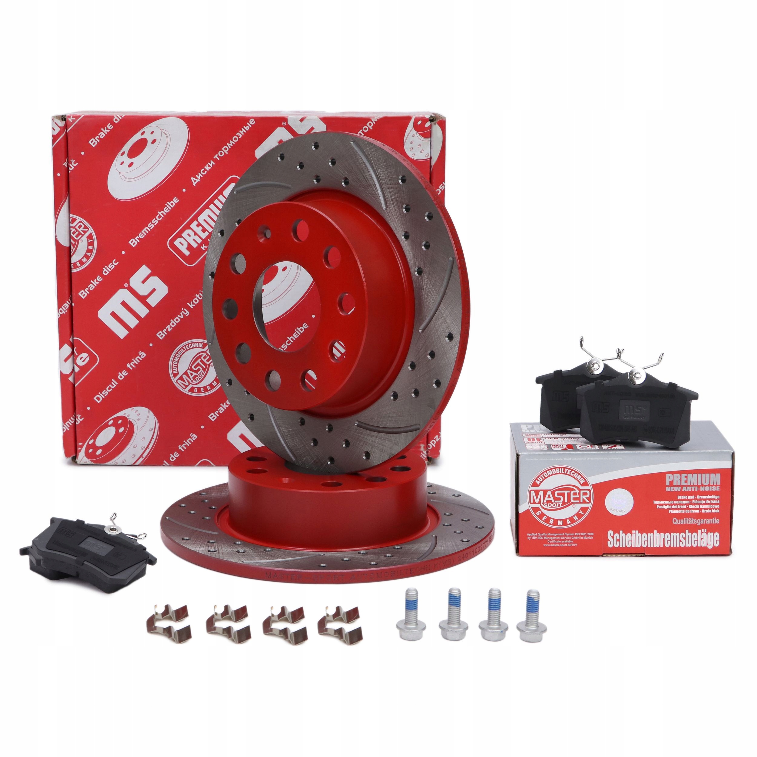 TARCZE KLOCKI tył AUDI SEAT SKODA VW | perforowane