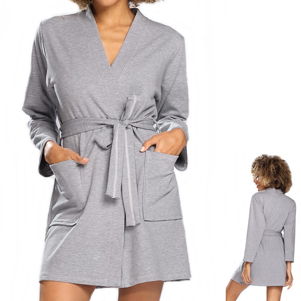 Dámský bavlněný župan Dkaren pole XXL 44