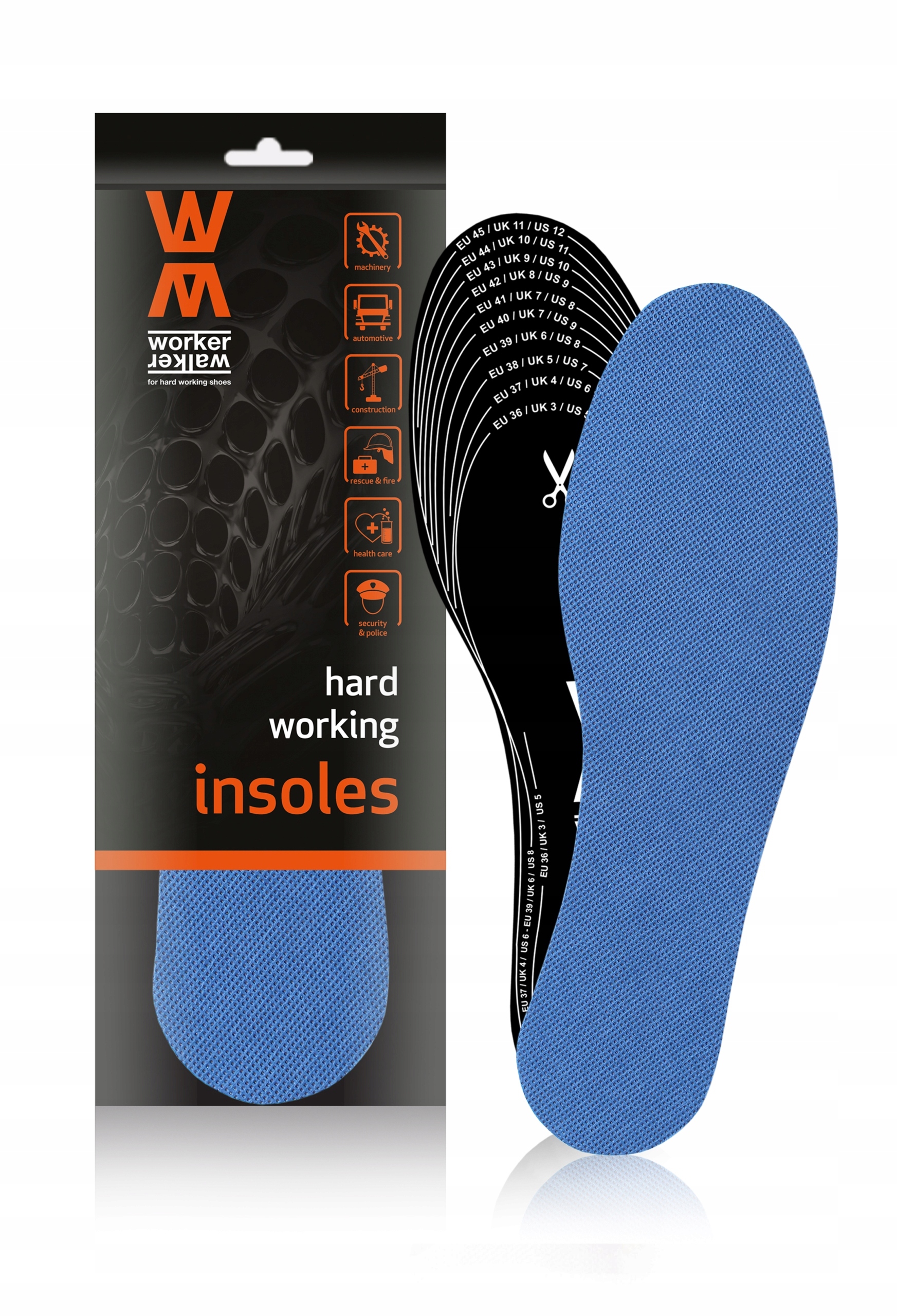 WORKER WALKER WKŁADKI DO WYCINANIA WYGODNE 35-46