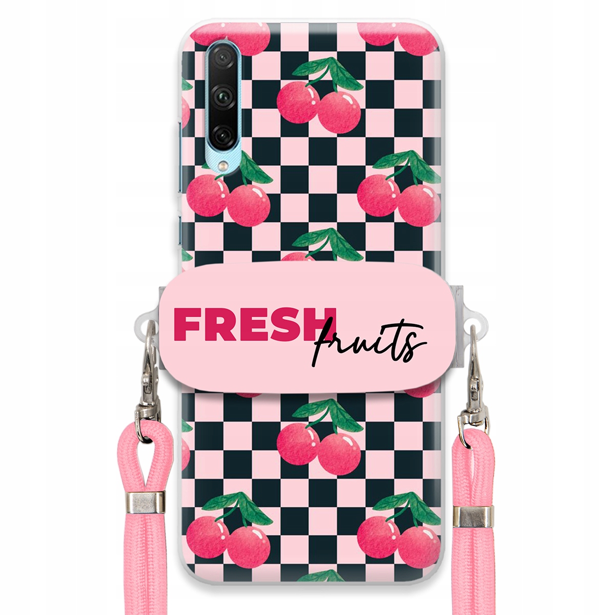 Puzdro pre Huawei Honor 30i Crossbody vodítko držiak šachovnice Fresh Fruits