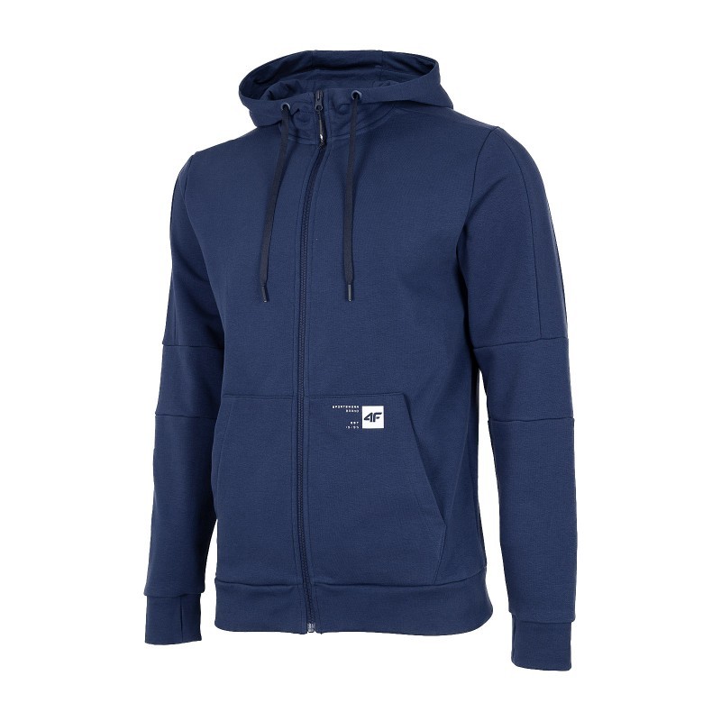 Pánská tmavě Pánská mikina s kapucí 4F H4Z22-BLM016