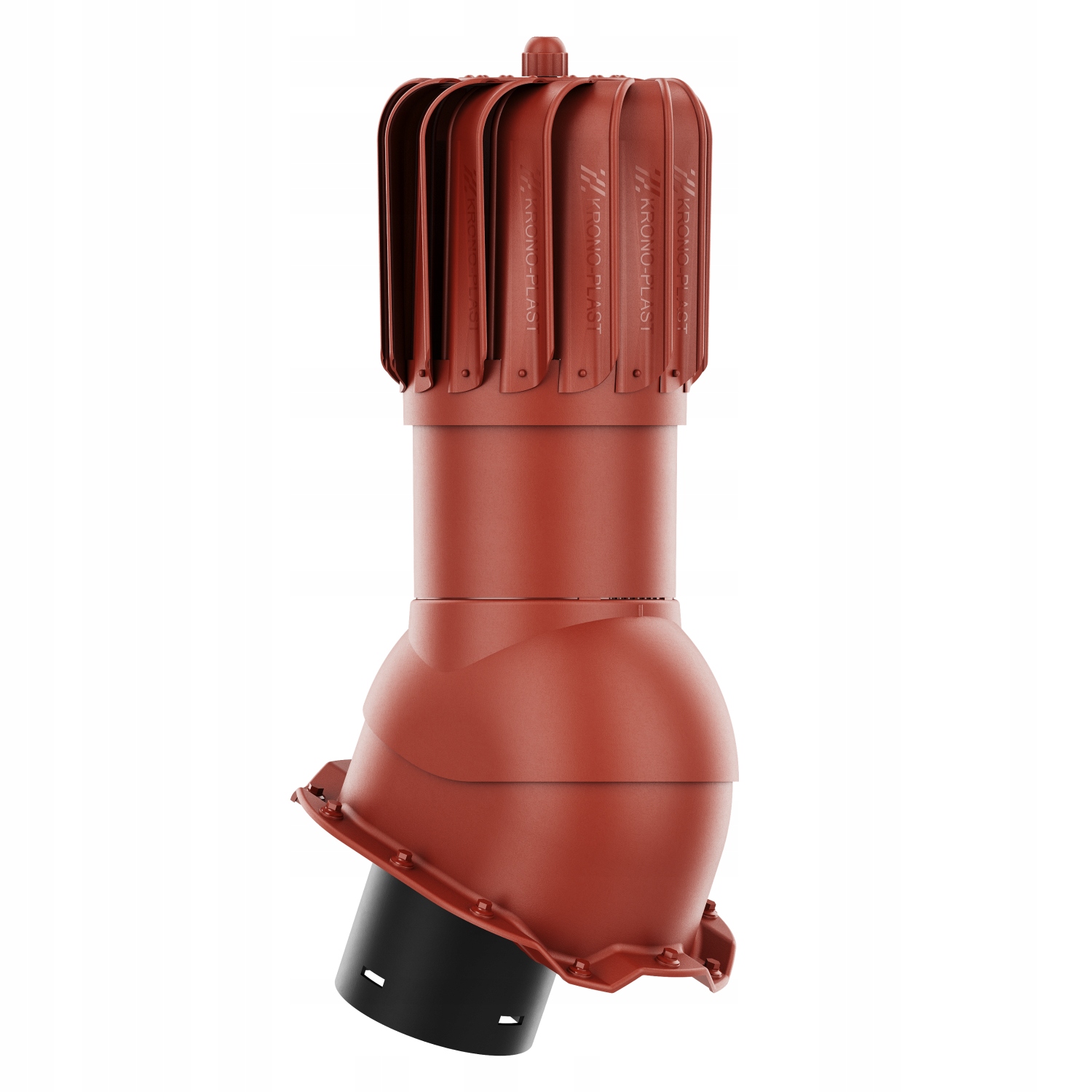 Větrací komín Otočný podlouhlý fi125 Trapez T14 Červený 3009