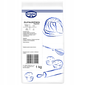 1x 1kg Dr. Oetker żelatyna spożywcza
