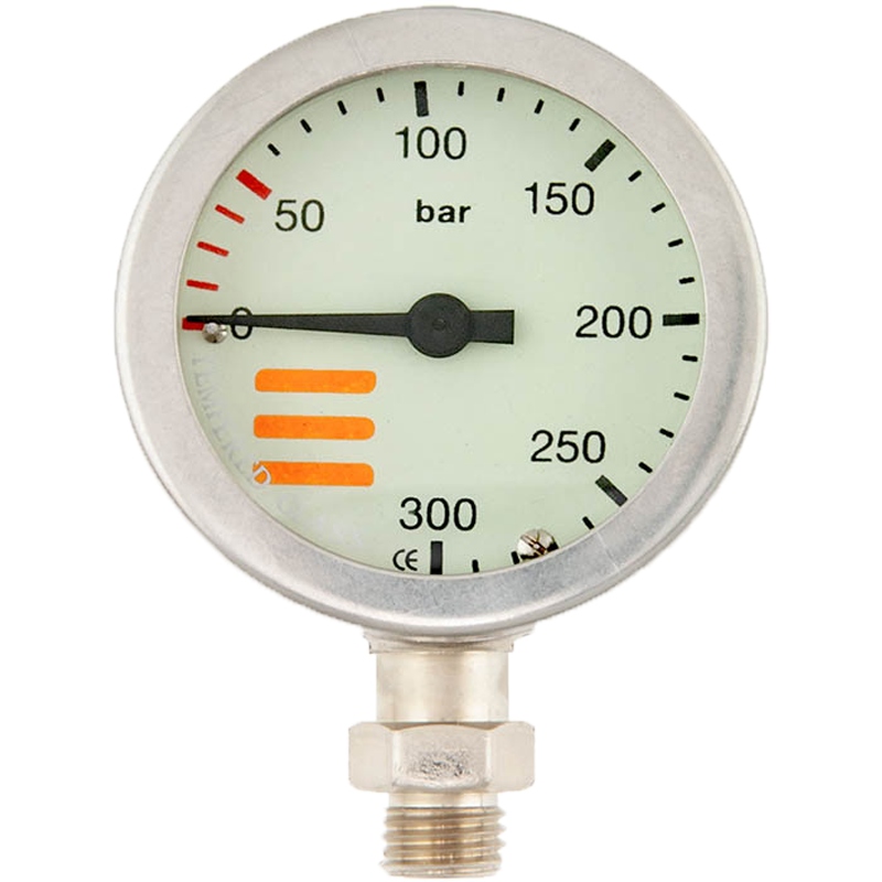 Manometr nurkowy Tecline 300 bar o średnicy 52 mm