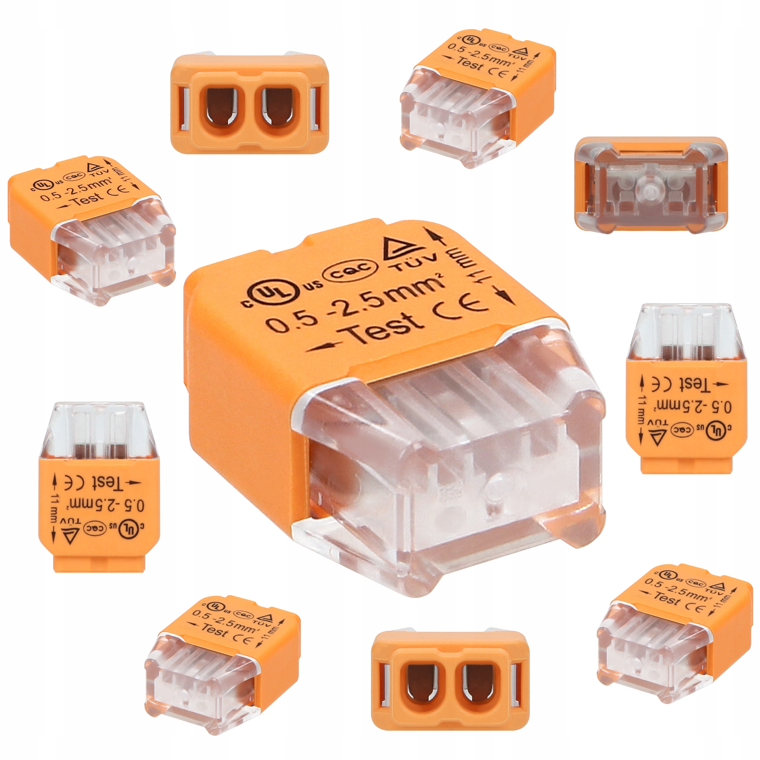 

Szybkozłączka Złączka Na Drut 2x2,5mm² 10 Sztuk