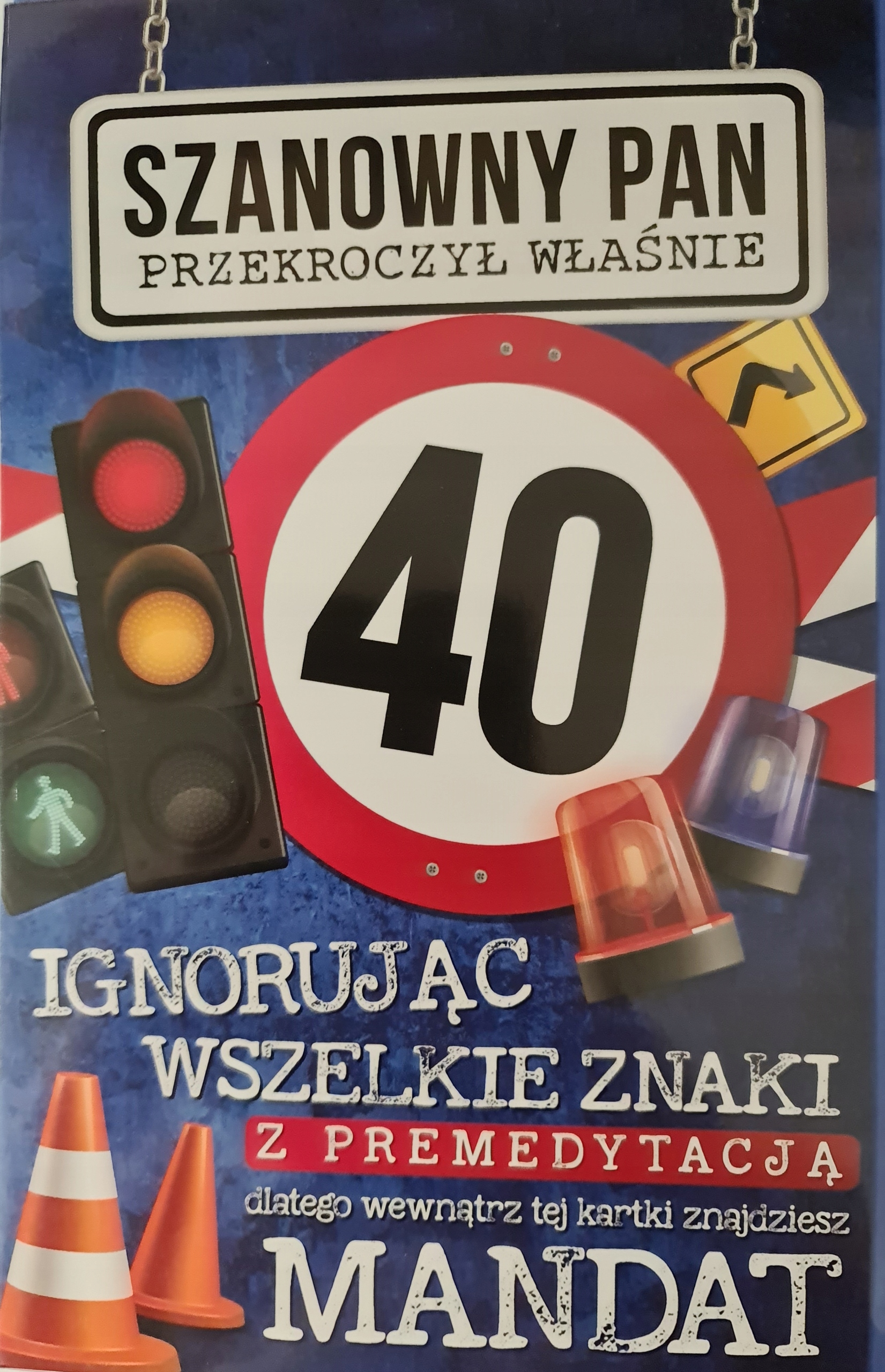

kartka urodzinowa na 40 lat czterdziestkę czterdzi