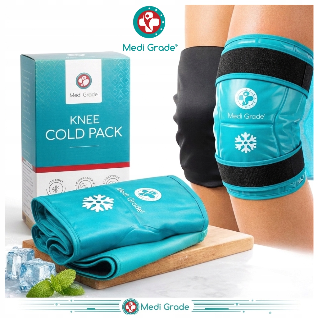 Kompres Żelowy Chłodzący Na Kolano Okład Opaska Rozgrzewający MediGrade