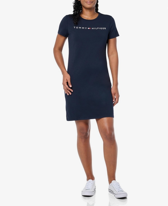 Tommy Hilfiger krátké dámské šaty na léto modré s logem S