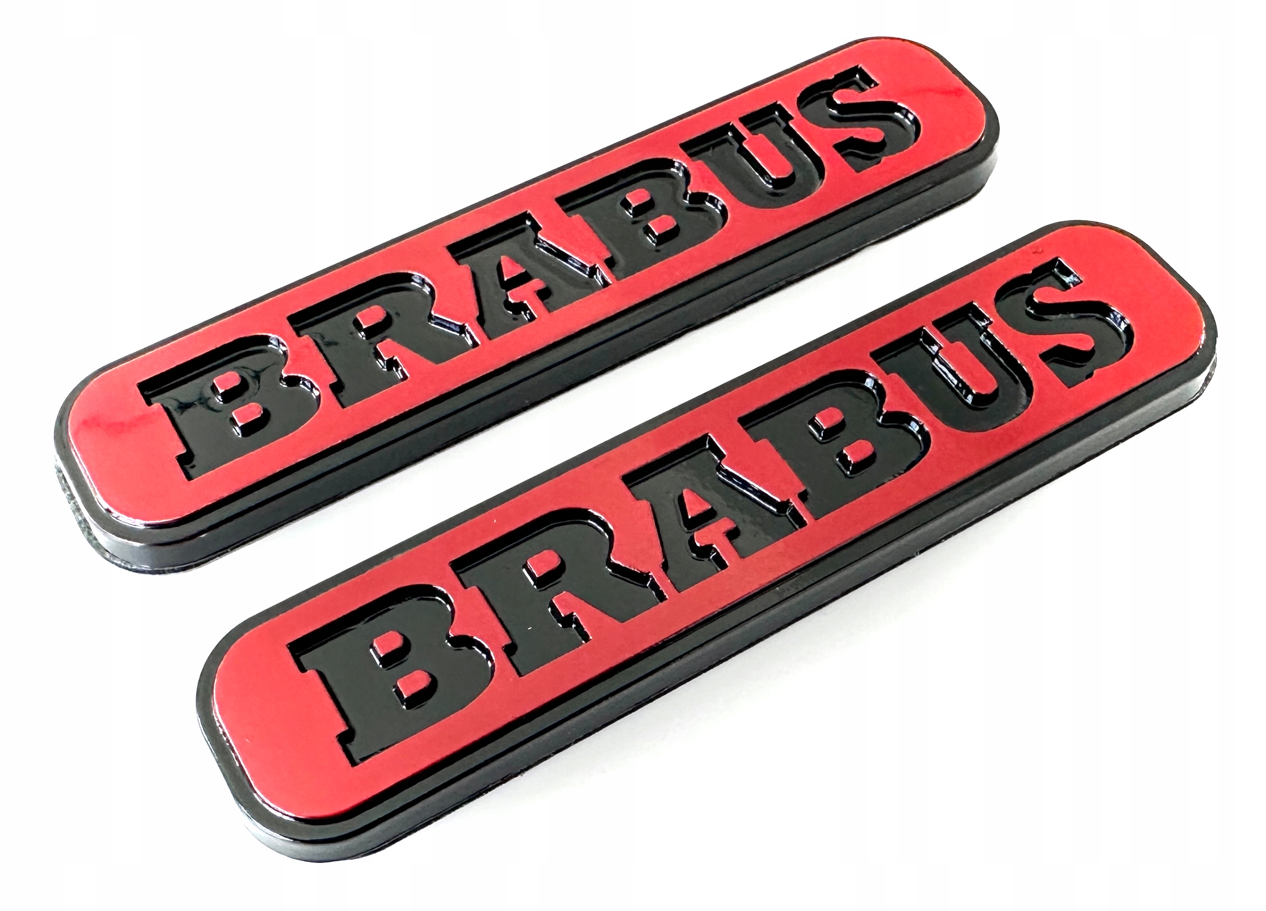 Mercedes-Benz Brabus emblemat znaczek logo metal czerwony