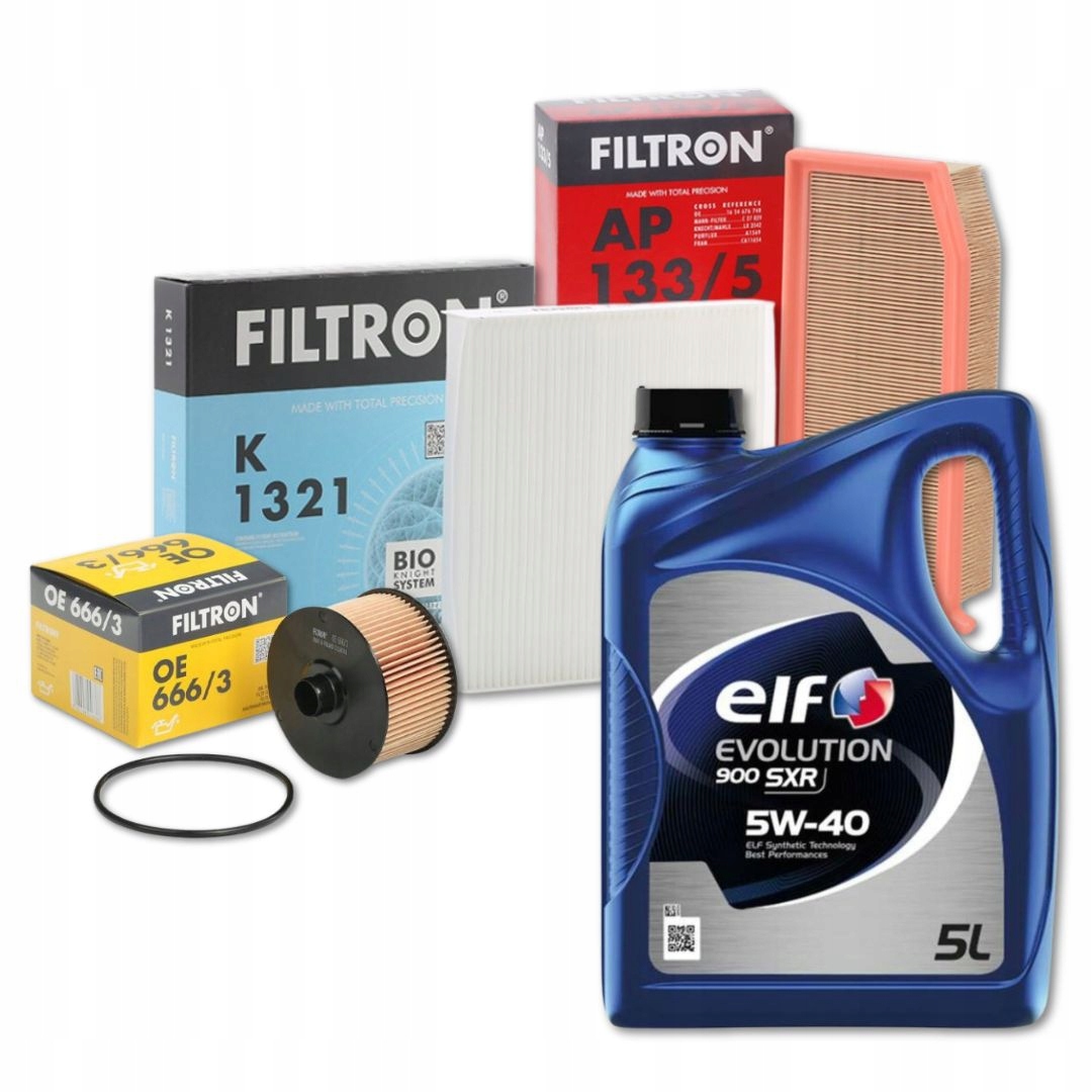 Filtry I Olej Elf 900 Sxr 5W40 Renault Captur I Clio IV 0.9 1.2 Tce