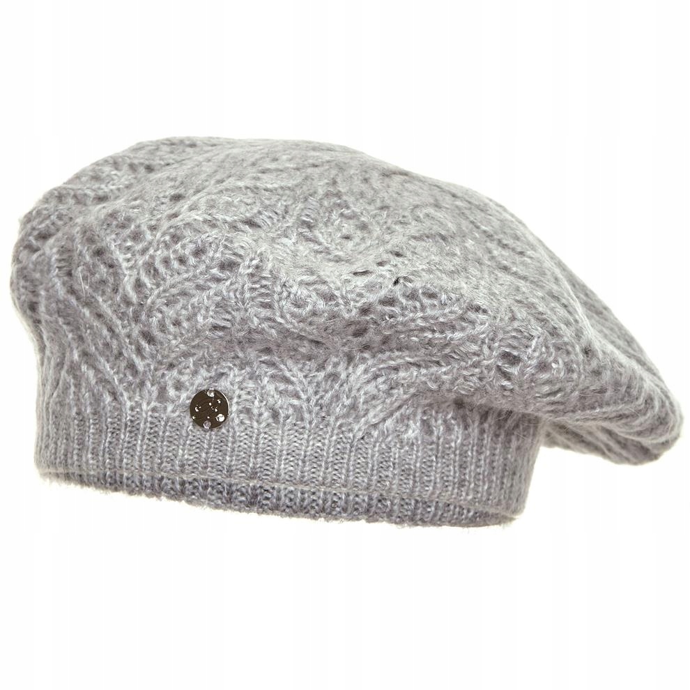 Beret damski DOMINICA Jasny szary