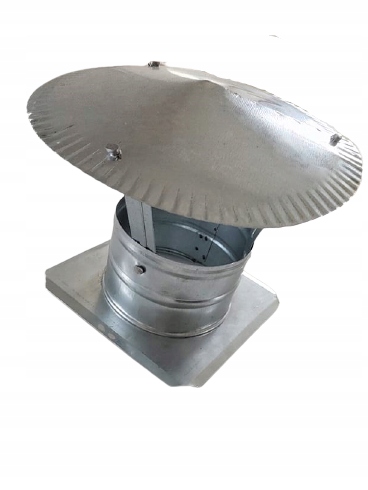 

Daszek dymny kominek went. 120mm z podstawą Ocynk