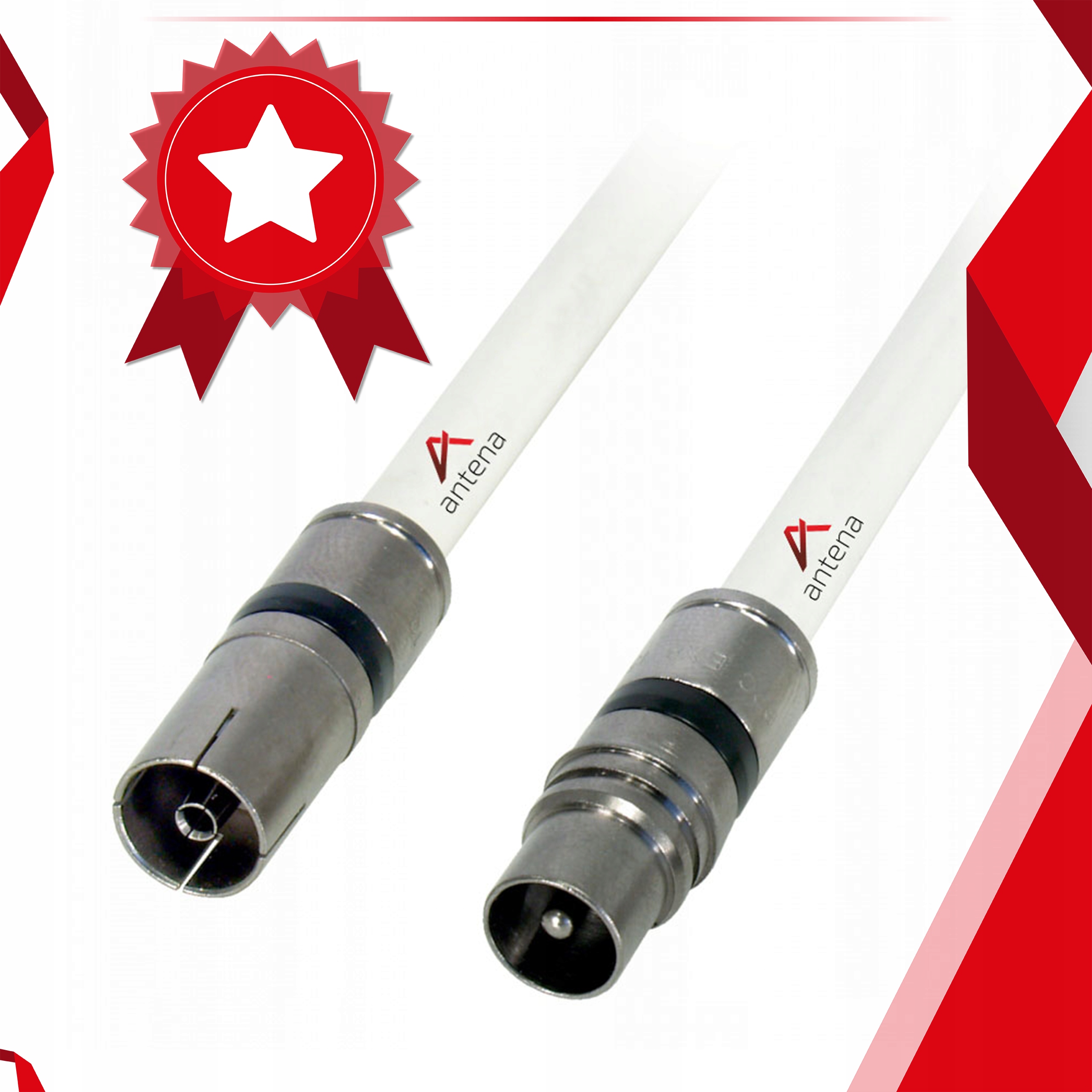 Kabel antenowy GOTOWY Wtyk i Gniazdo Antenowe 25m Stan opakowania oryginalne