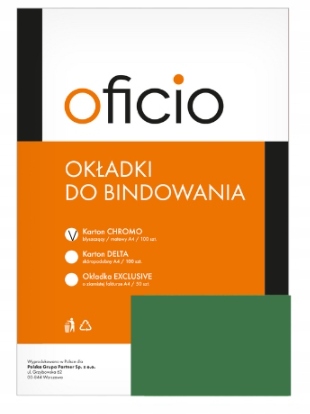 Okładka do bindowania Chromolux zielona