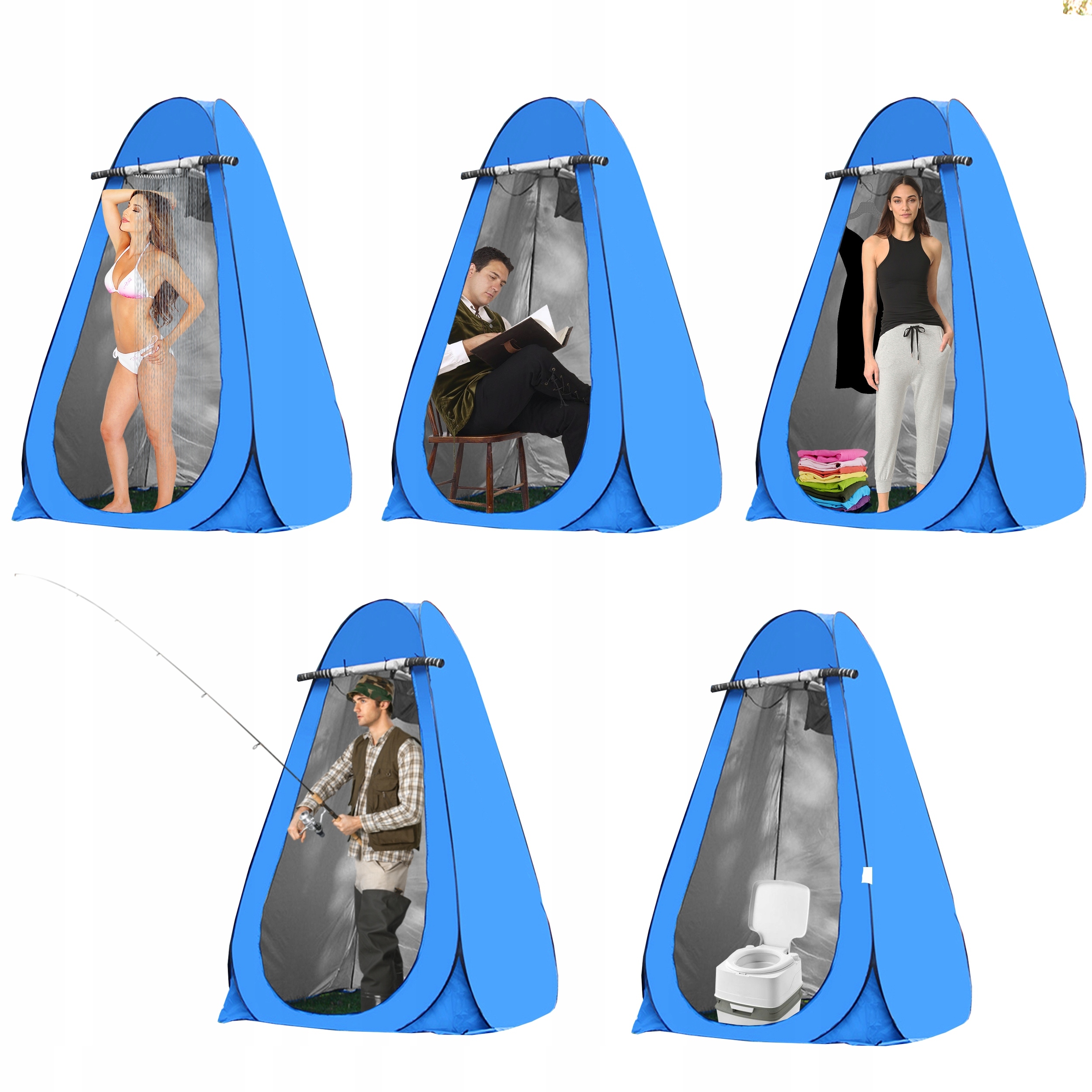 NAMIOT PLAŻOWY PRYSZNIC PRZEBIERALNIA TOALETA WC Rodzaj turystyczne