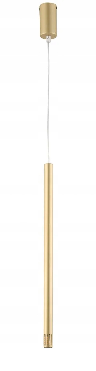 Moderní závěsná lampa Sigma, zlatá trubka, moderní do obývacího pokoje v ložnici