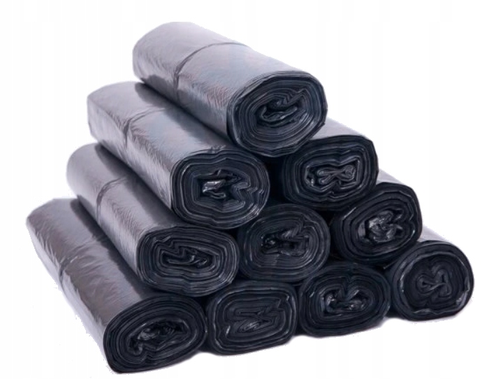 

Worki na śmieci 240l Ldpe, czarne 100szt. 10 Rolek