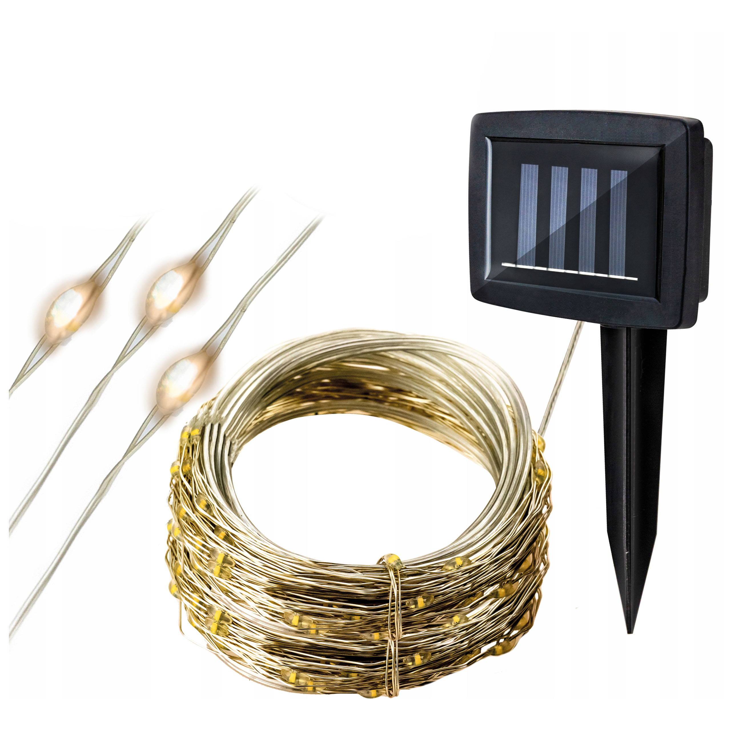 

Lampki Ogrodowe Druciki Girlanda Solarna Led