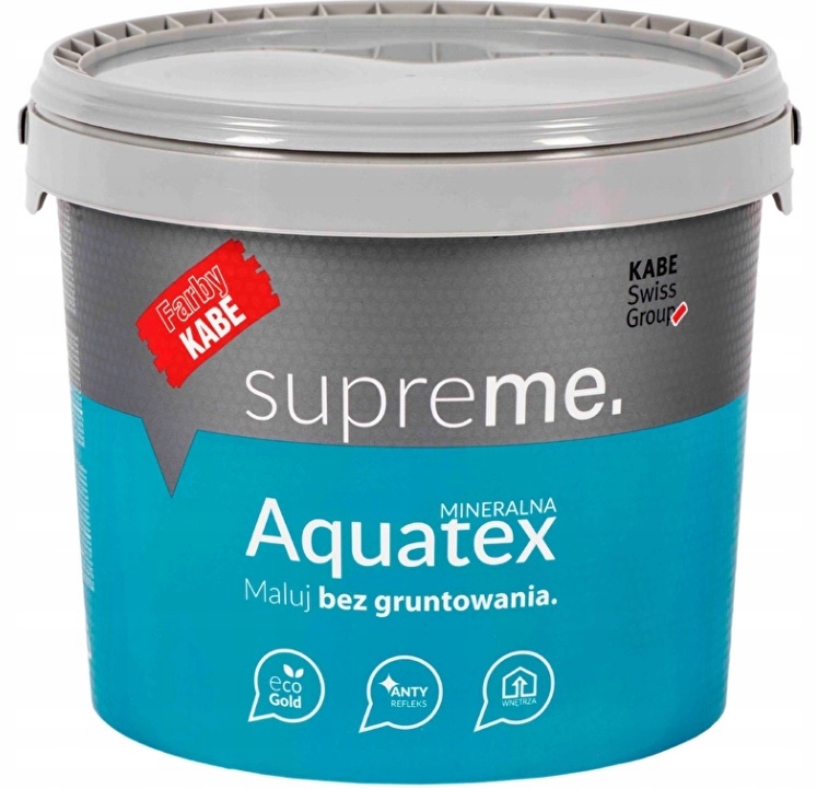

Kabe Aquatex Biała Farba Do Ścian I Sufitów 3L
