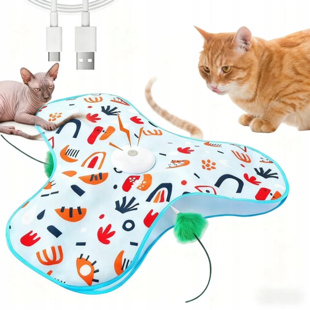 Levně Pro Kočky Automatická Interaktivní Hračka Zábava Hra na schovávanou