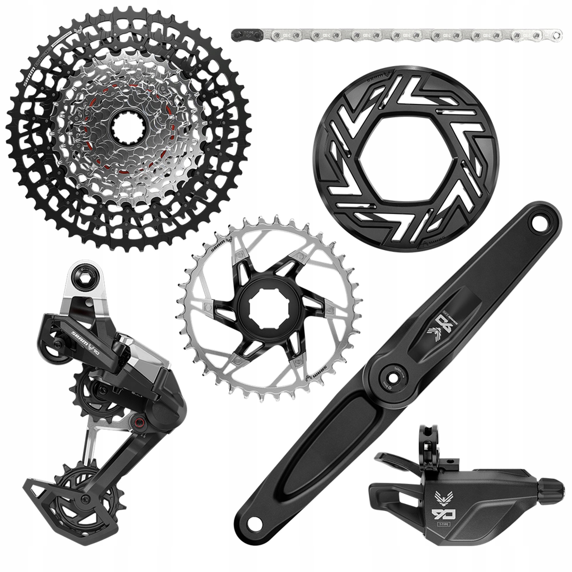 Sram 00.7918.337.003 Am Eagle 90 Groupset Emtb 170 Sram/brose