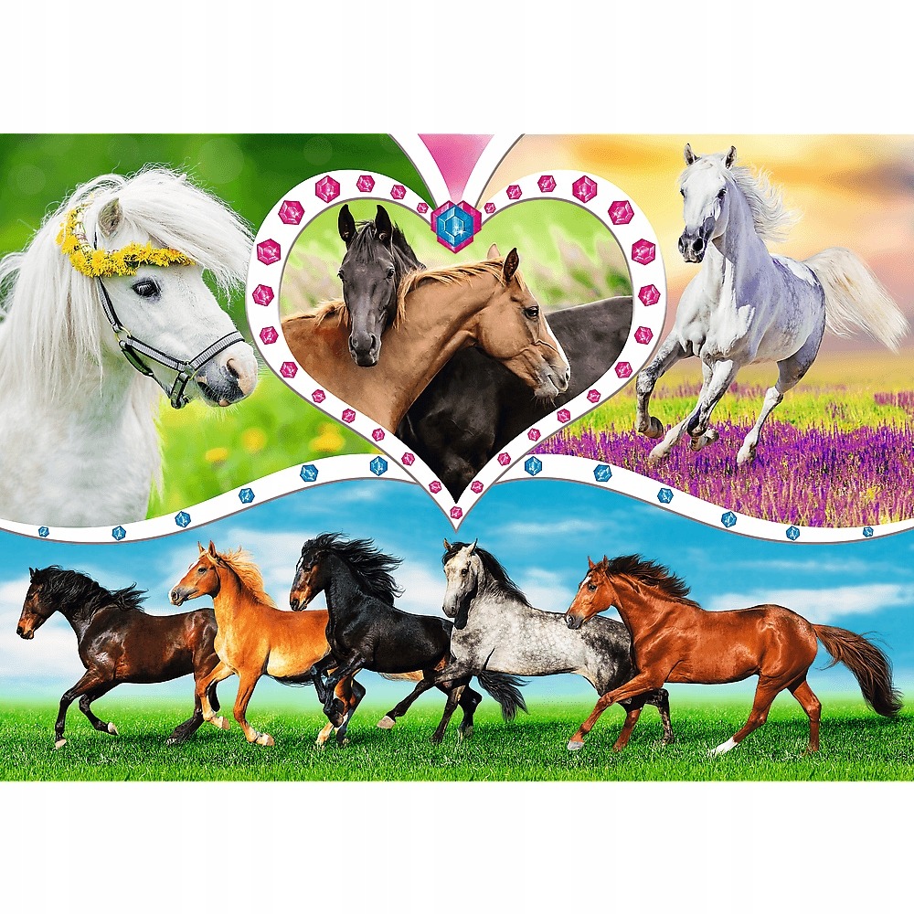 

Puzzle 200 Układanka Zwierzęta Konie 7+ Trefl