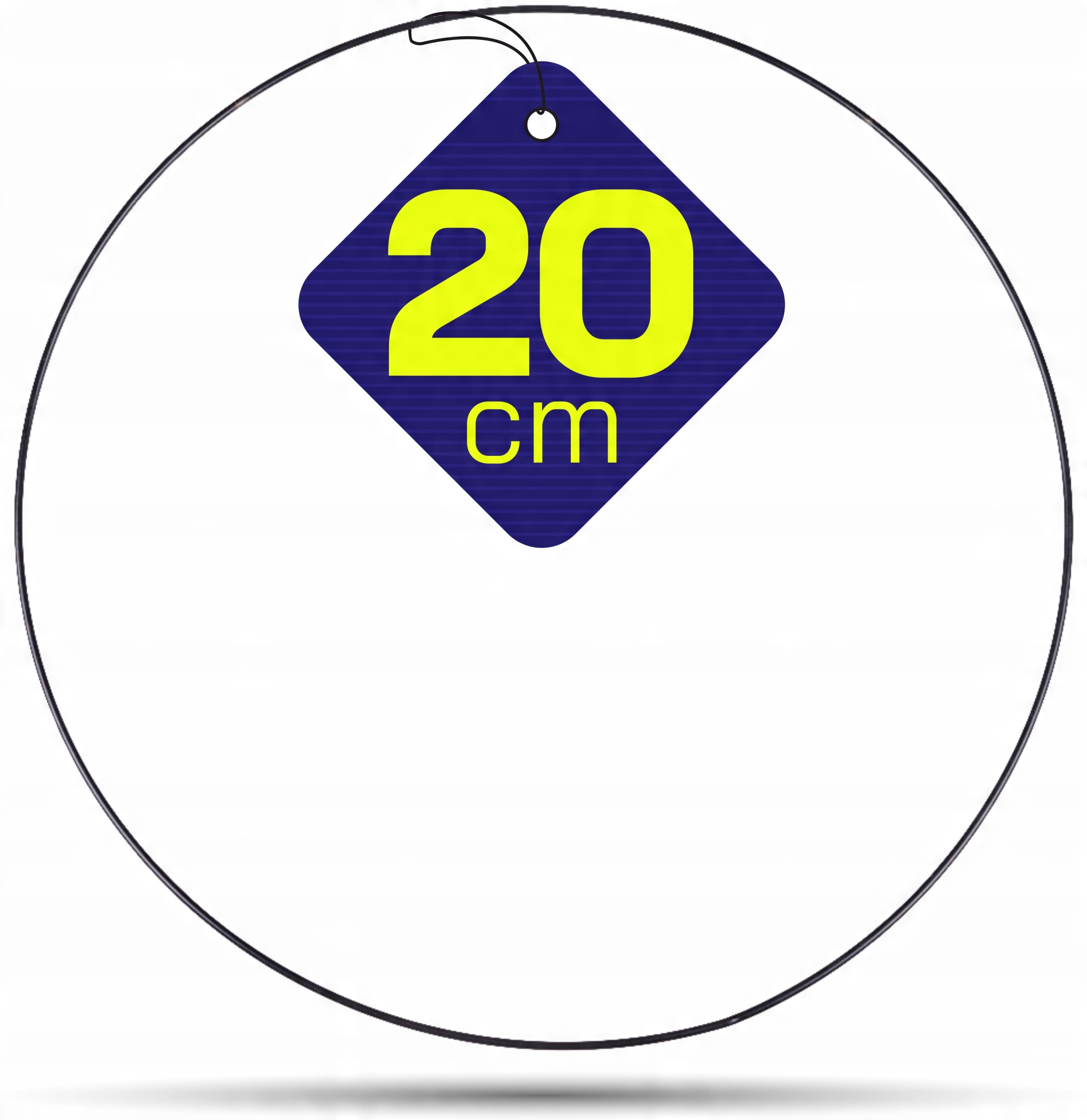 

Czarna metalowa obręcz kółko do łapaczy snów 20 cm