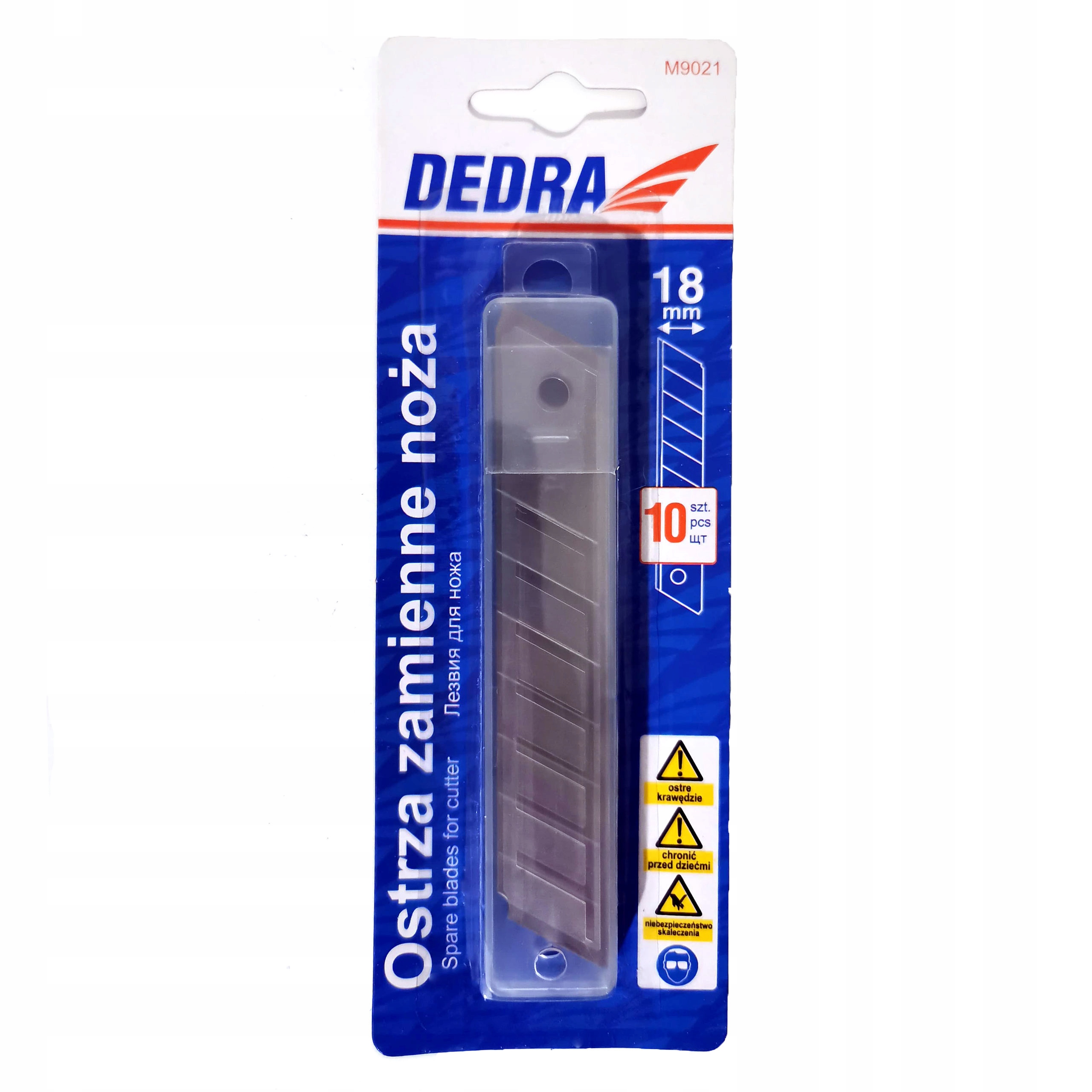 

Dedra Ostrza wymienne do noży 18mm 10szt M9021