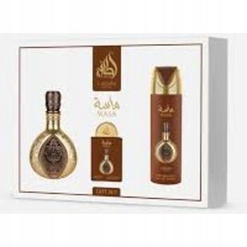 Lattafa Perfumes Masa Gift Set Edp 100 ml, deospray 200 ml a Edp 20 ml 10
