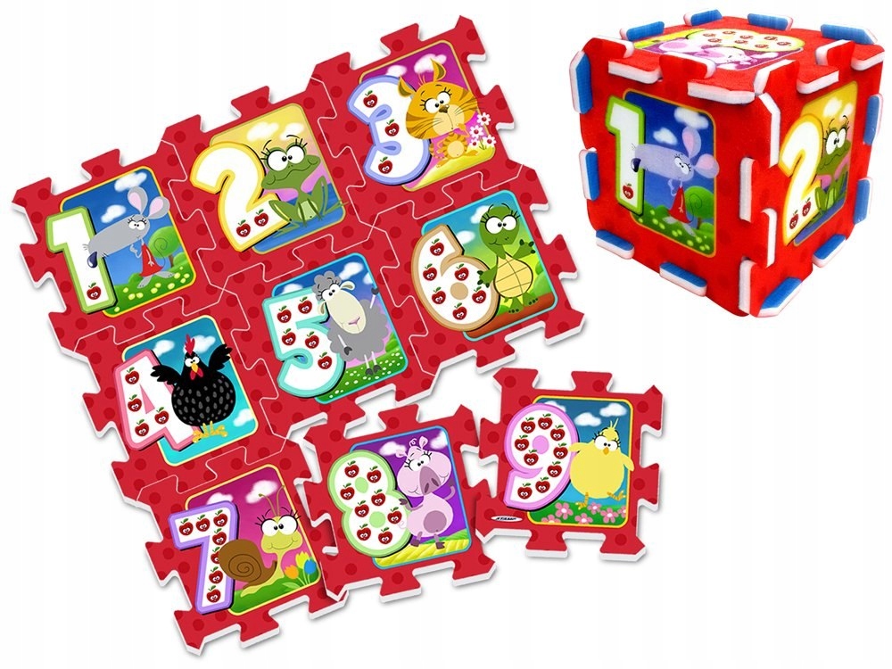 

Puzzle piankowe mata Zwierzątka Cyferki ZA3147